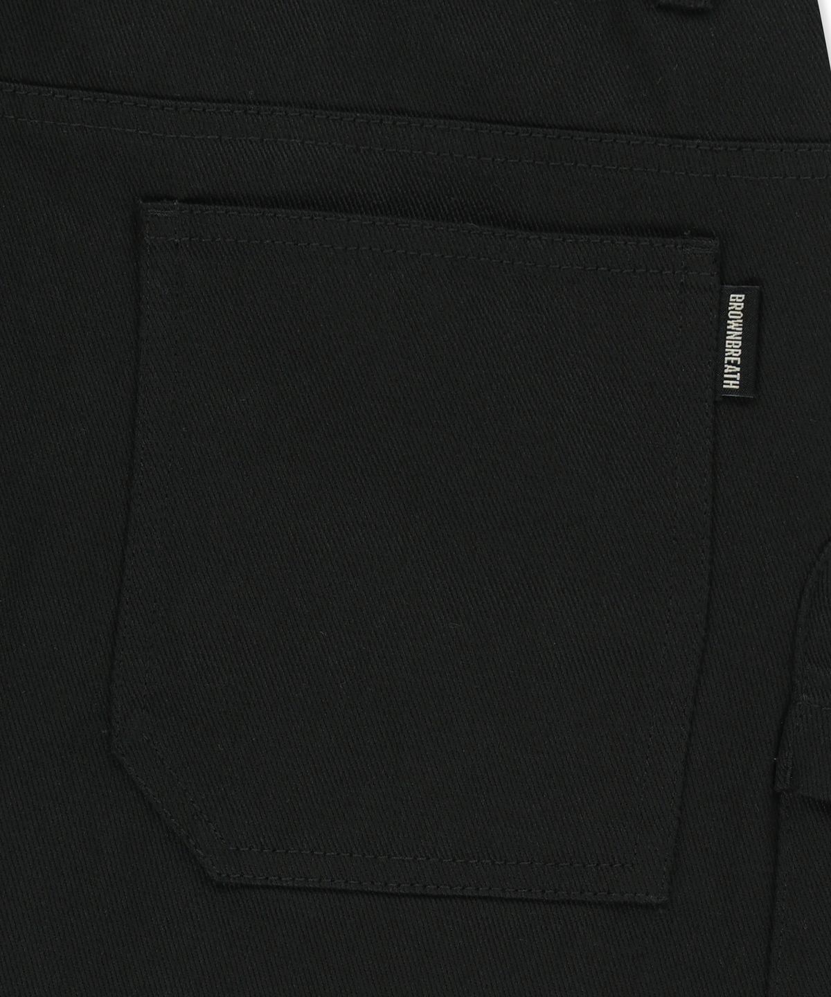 브라운브레스(BROWNBREATH) W TAG CARGO MINI SKIRT - BLACK