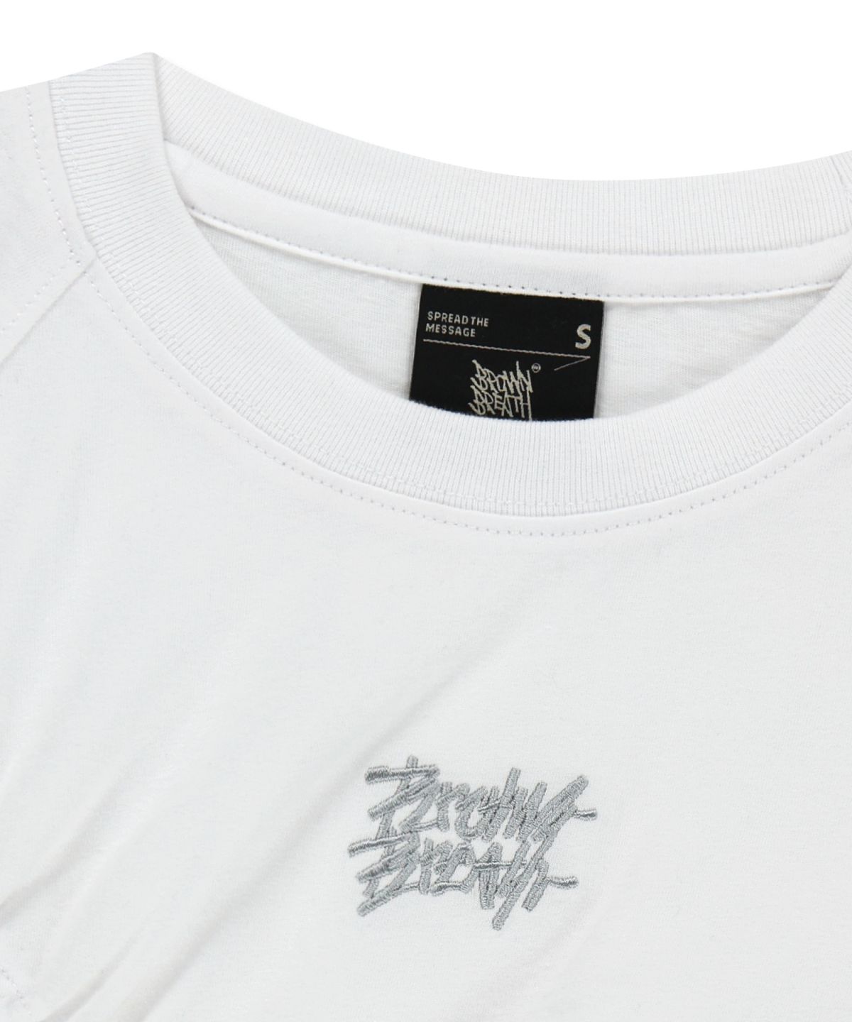브라운브레스(BROWNBREATH) W SHIRRING POINT RAGLAN TEE - WHITE