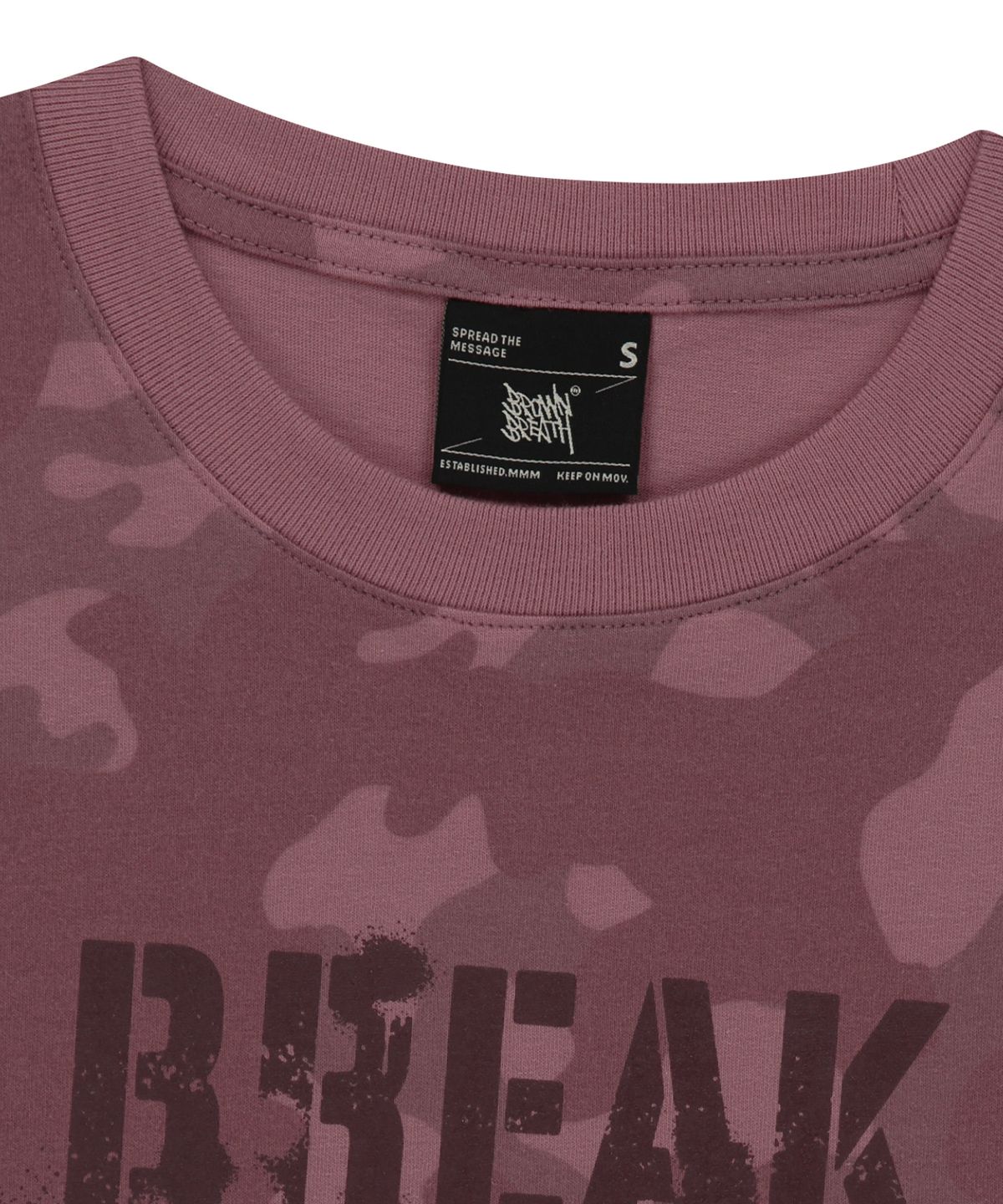 브라운브레스(BROWNBREATH) W CAMO PATTERN TEE - BURGANDY