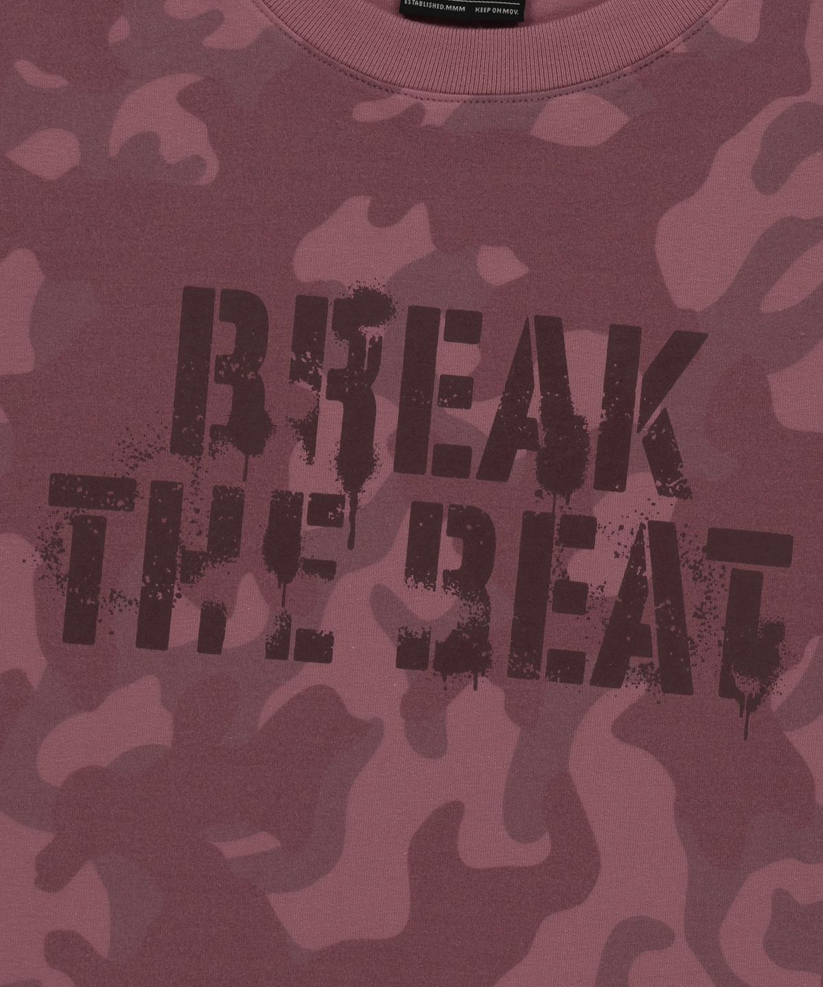 브라운브레스(BROWNBREATH) W CAMO PATTERN TEE - BURGANDY