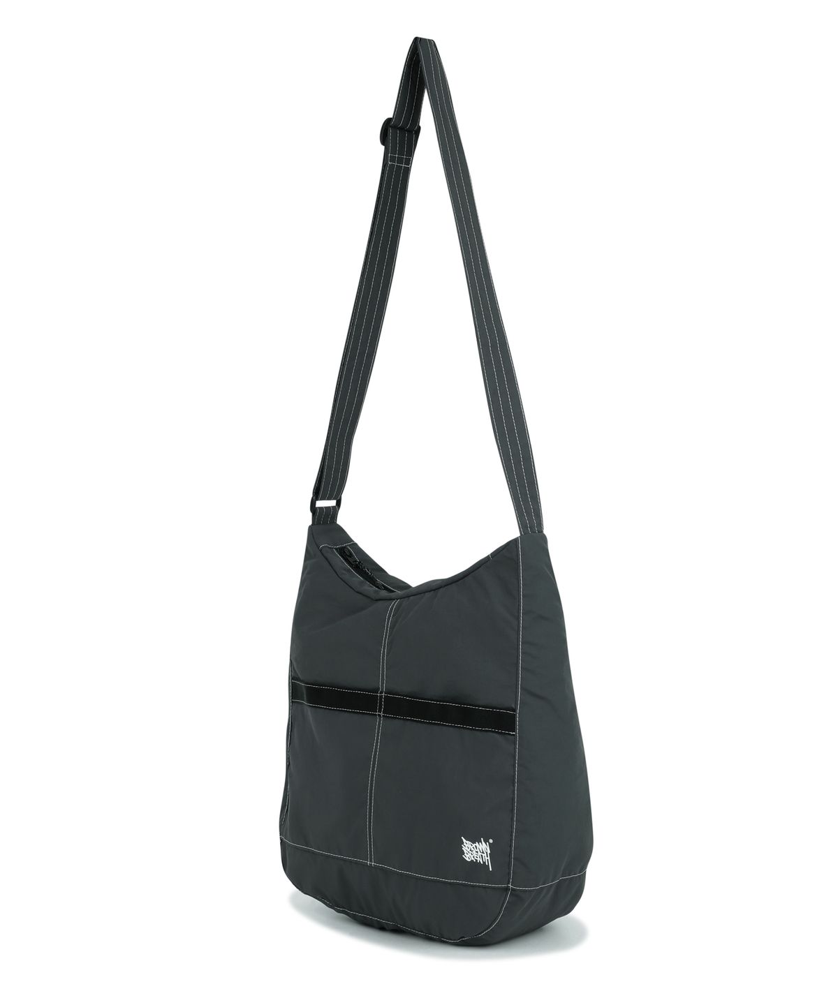 브라운브레스(BROWNBREATH) TAG NYLON MASSENGER BAG - BLACK