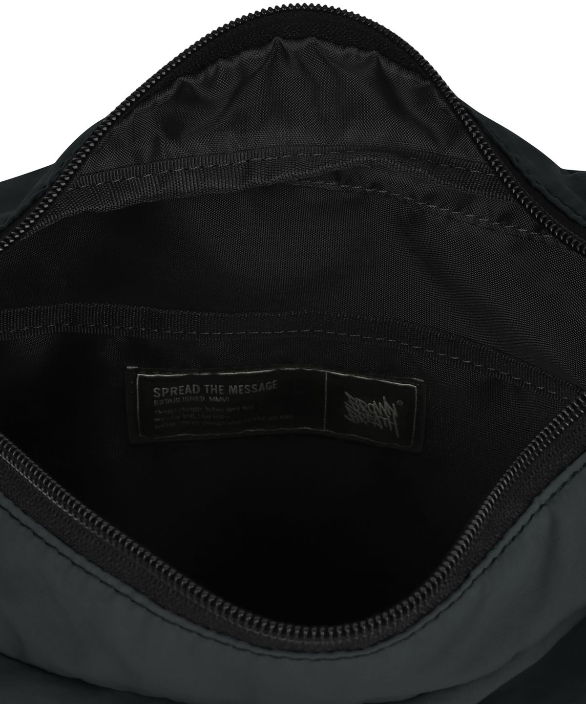 브라운브레스(BROWNBREATH) TAG NYLON MASSENGER BAG - BLACK