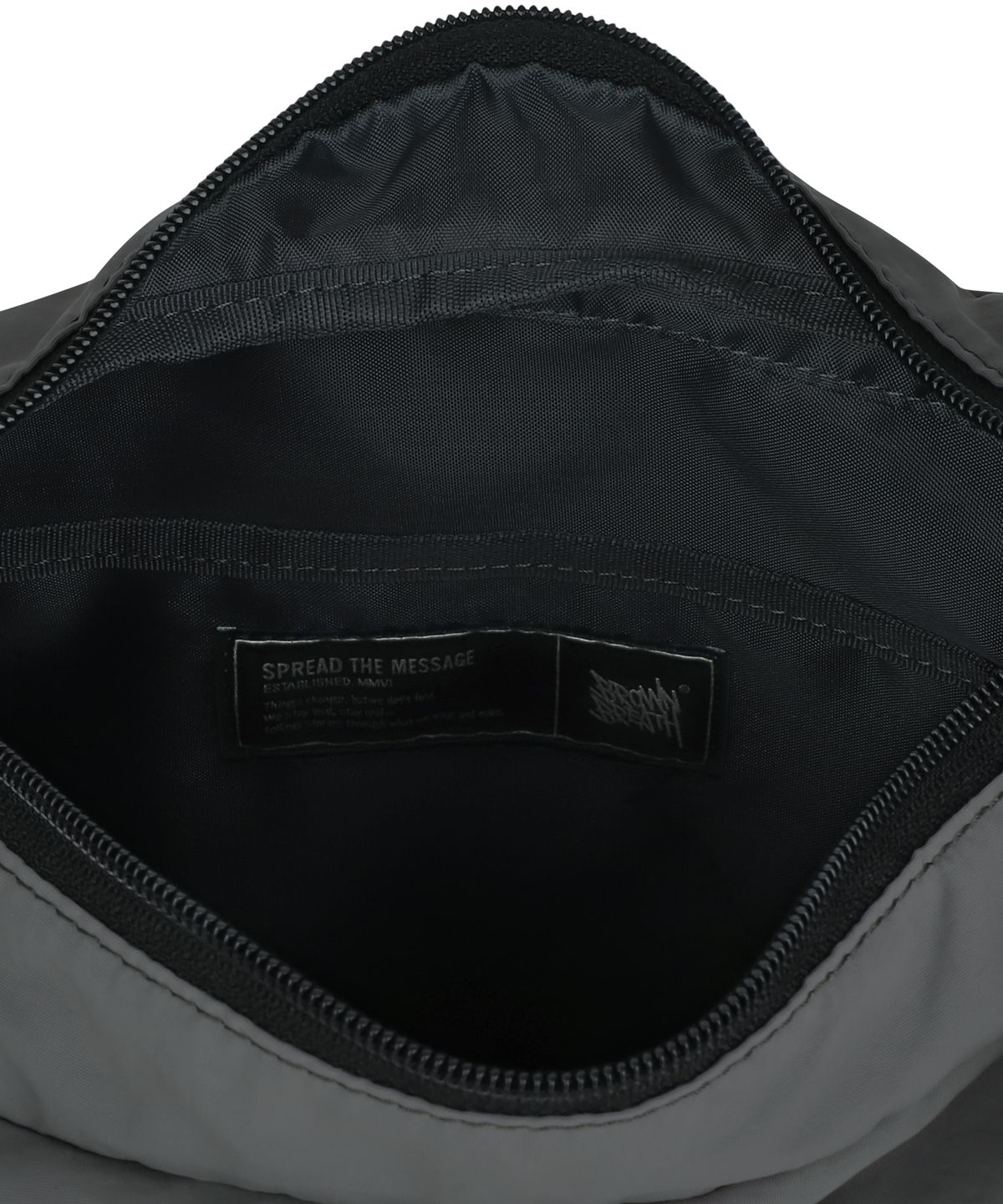 브라운브레스(BROWNBREATH) TAG NYLON MASSENGER BAG - GREY