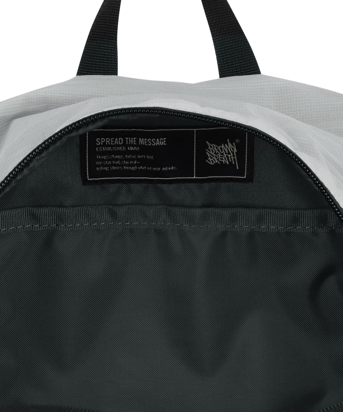 브라운브레스(BROWNBREATH) TAG LIGHT BACKPACK - WHITE