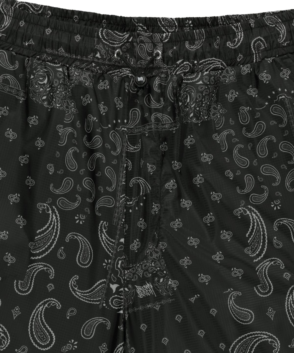 브라운브레스(BROWNBREATH) PAISLEY SHORTS - BLACK