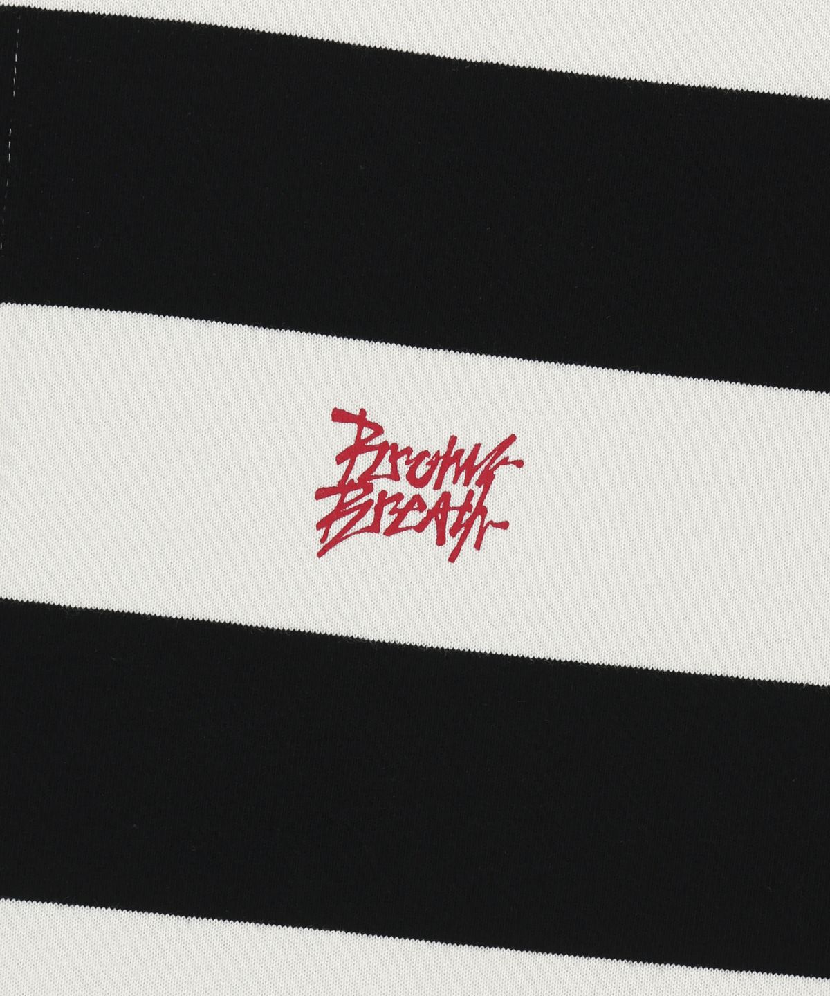 브라운브레스(BROWNBREATH) RUGBY STRIPE TEE - BLACK