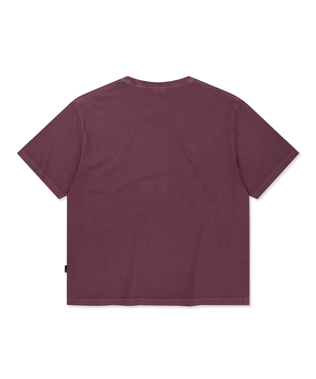 브라운브레스(BROWNBREATH) STAMP TAG PIGMENT TEE - BURGANDY