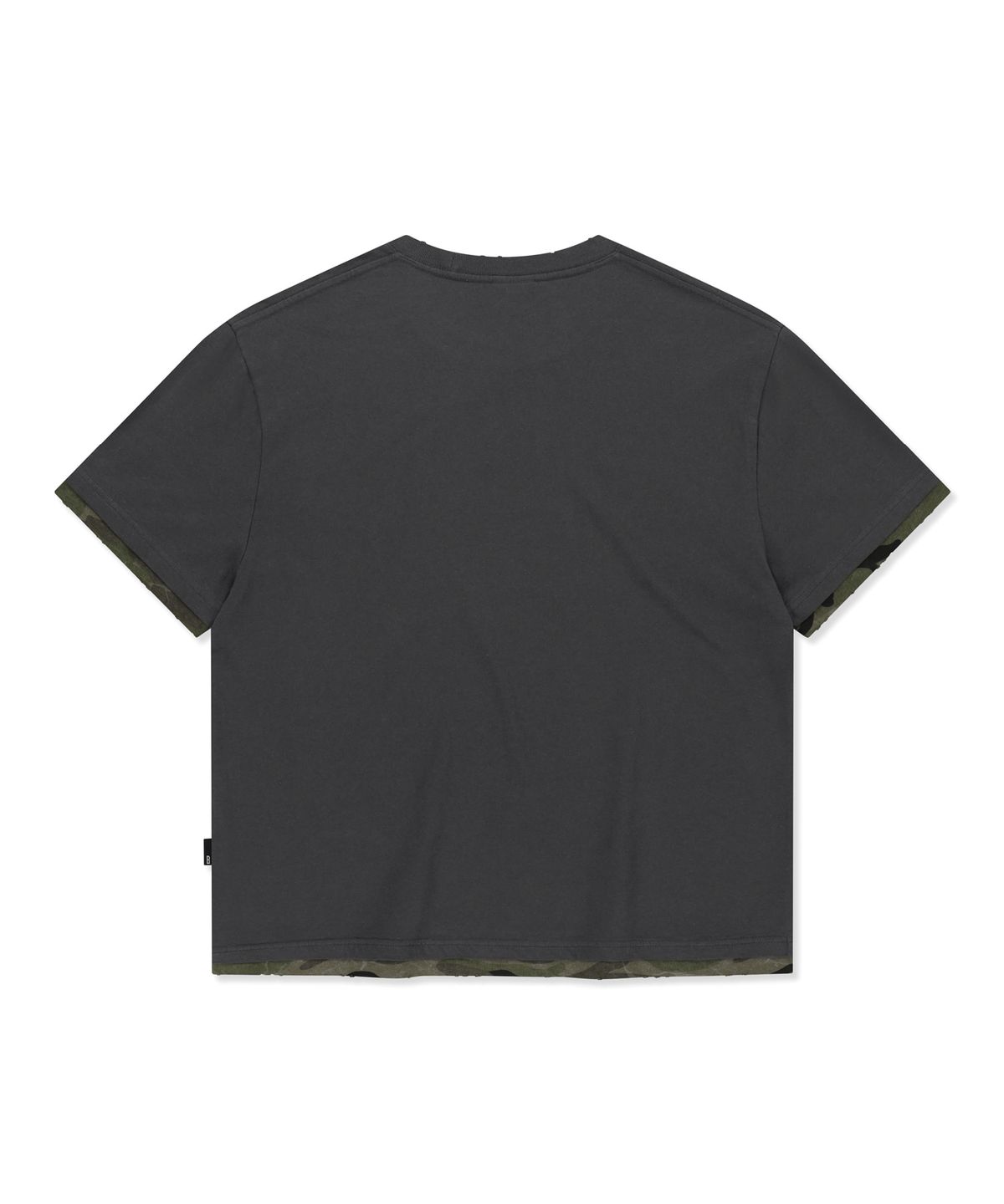 브라운브레스(BROWNBREATH) ELIMINATE CROP TEE - CHARCOAL