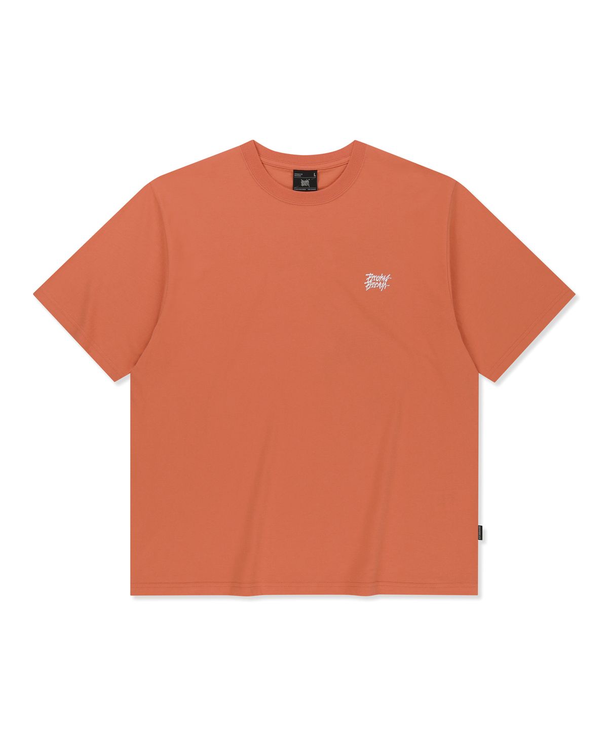 브라운브레스(BROWNBREATH) CRUSH TAG OLLIE TEE - ORANGE