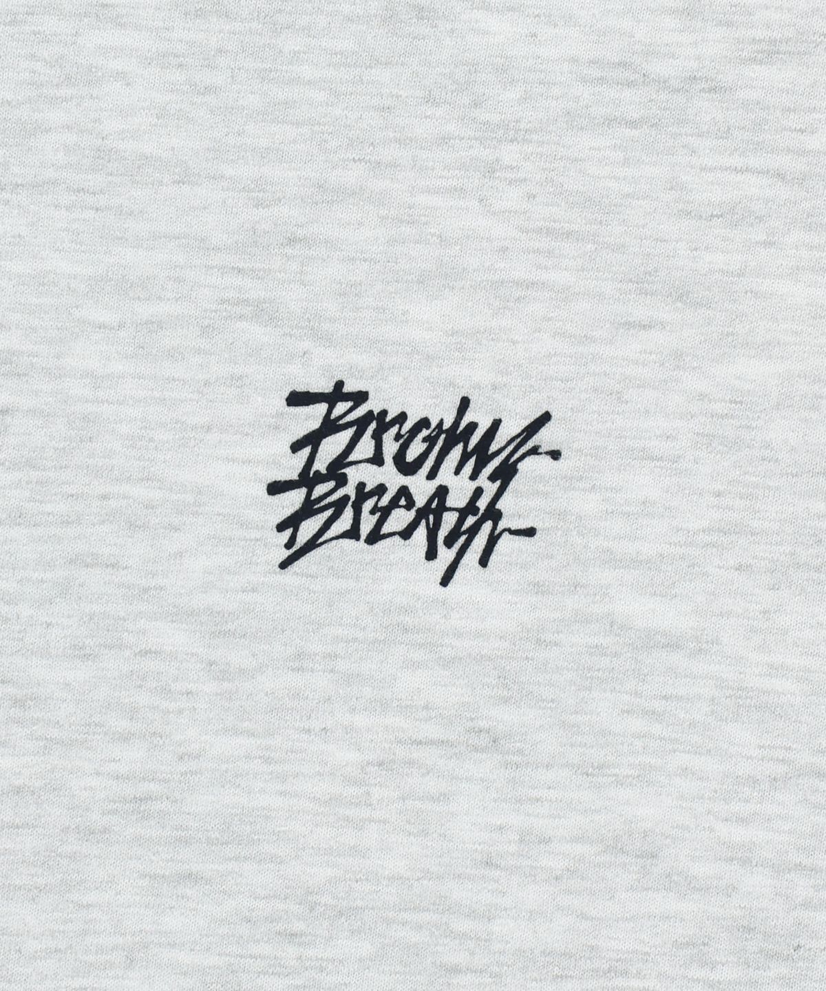 브라운브레스(BROWNBREATH) CRUSH TAG OLLIE TEE - ASH