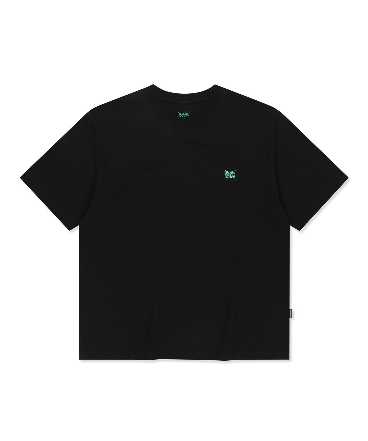브라운브레스(BROWNBREATH) SPLASH TAG TEE - BLACK