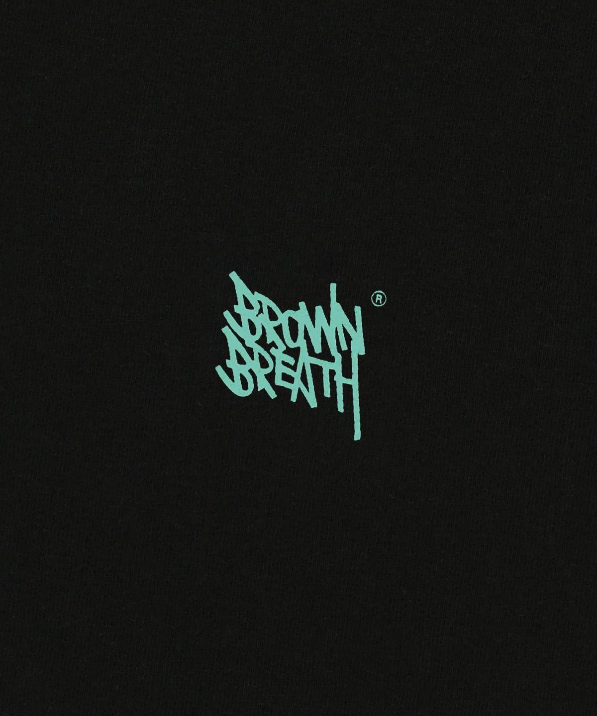 브라운브레스(BROWNBREATH) SPLASH TAG TEE - BLACK