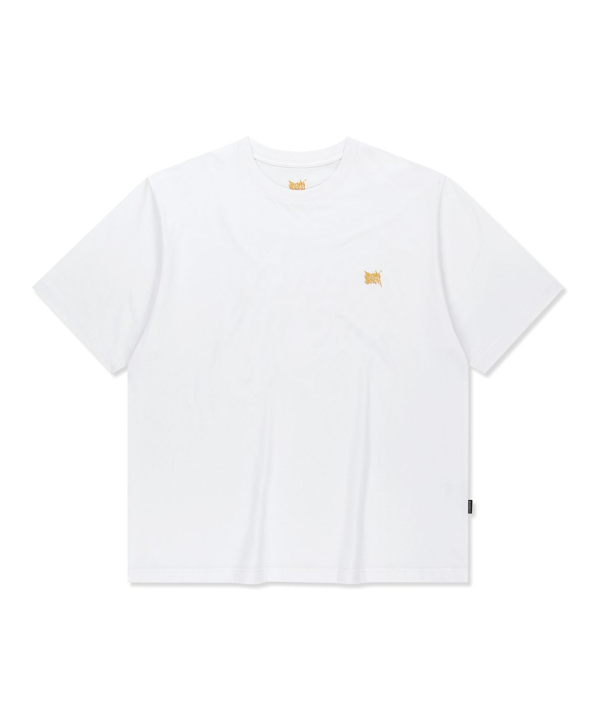 브라운브레스(BROWNBREATH) SPLASH TAG TEE - WHITE