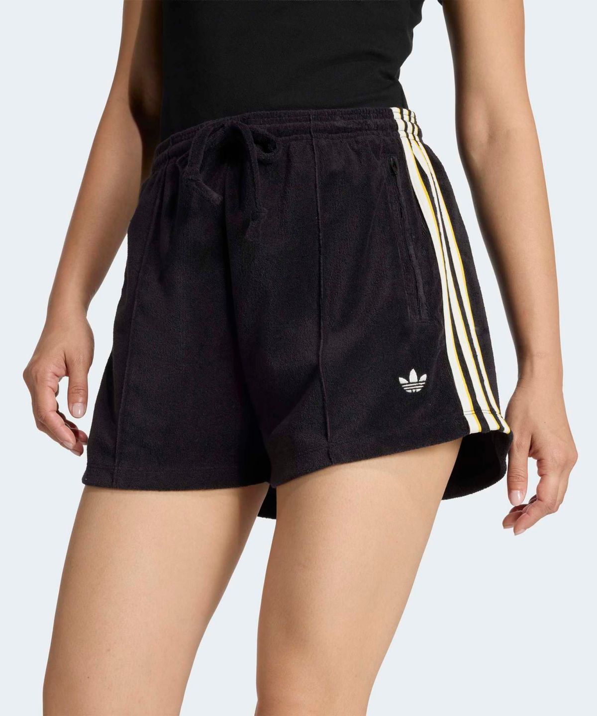 아디다스(ADIDAS) 테리 타월 파이어버드 숏 팬츠 - 블랙 / KD1398