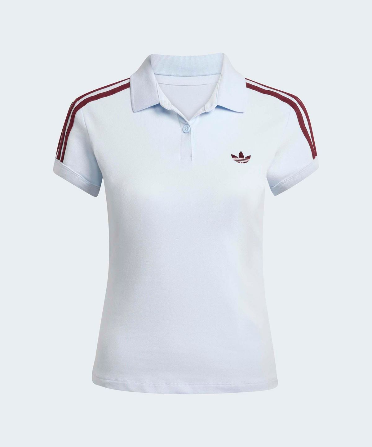 아디다스(ADIDAS) 3-스트라이프 폴로 - 크리스탈스카이:마룬 / KD3698