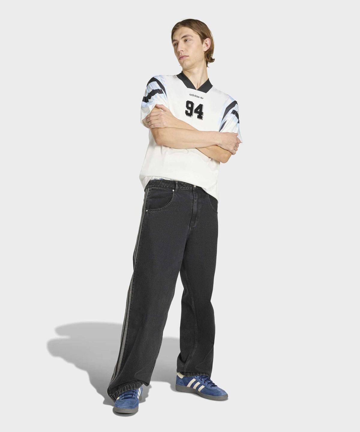 아디다스(ADIDAS) 산티아고 AOP 인필 저지 - 화이트 / KE2154