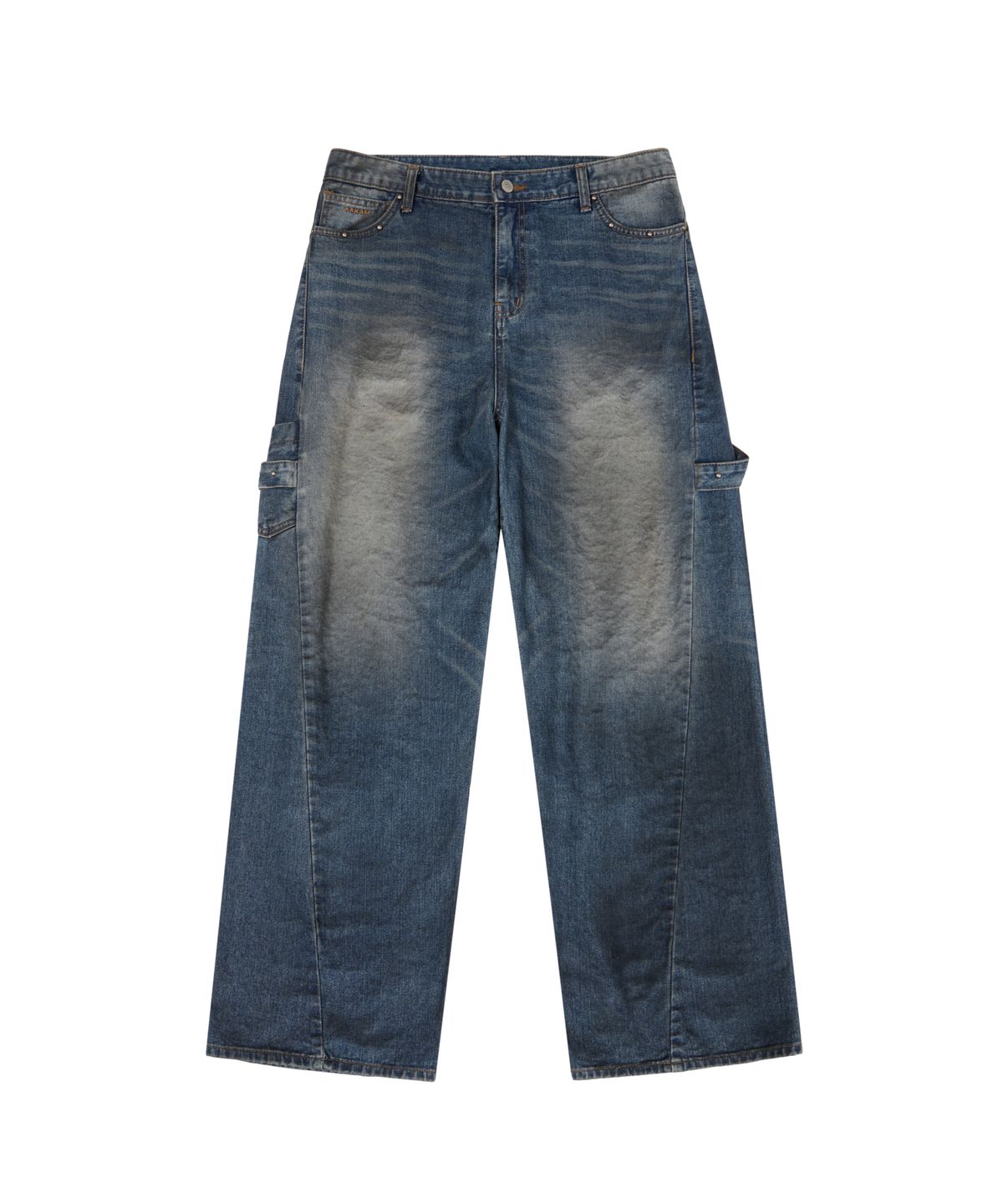 아캄(AAKAM) Hammer Studded Denim Pants (Blue)