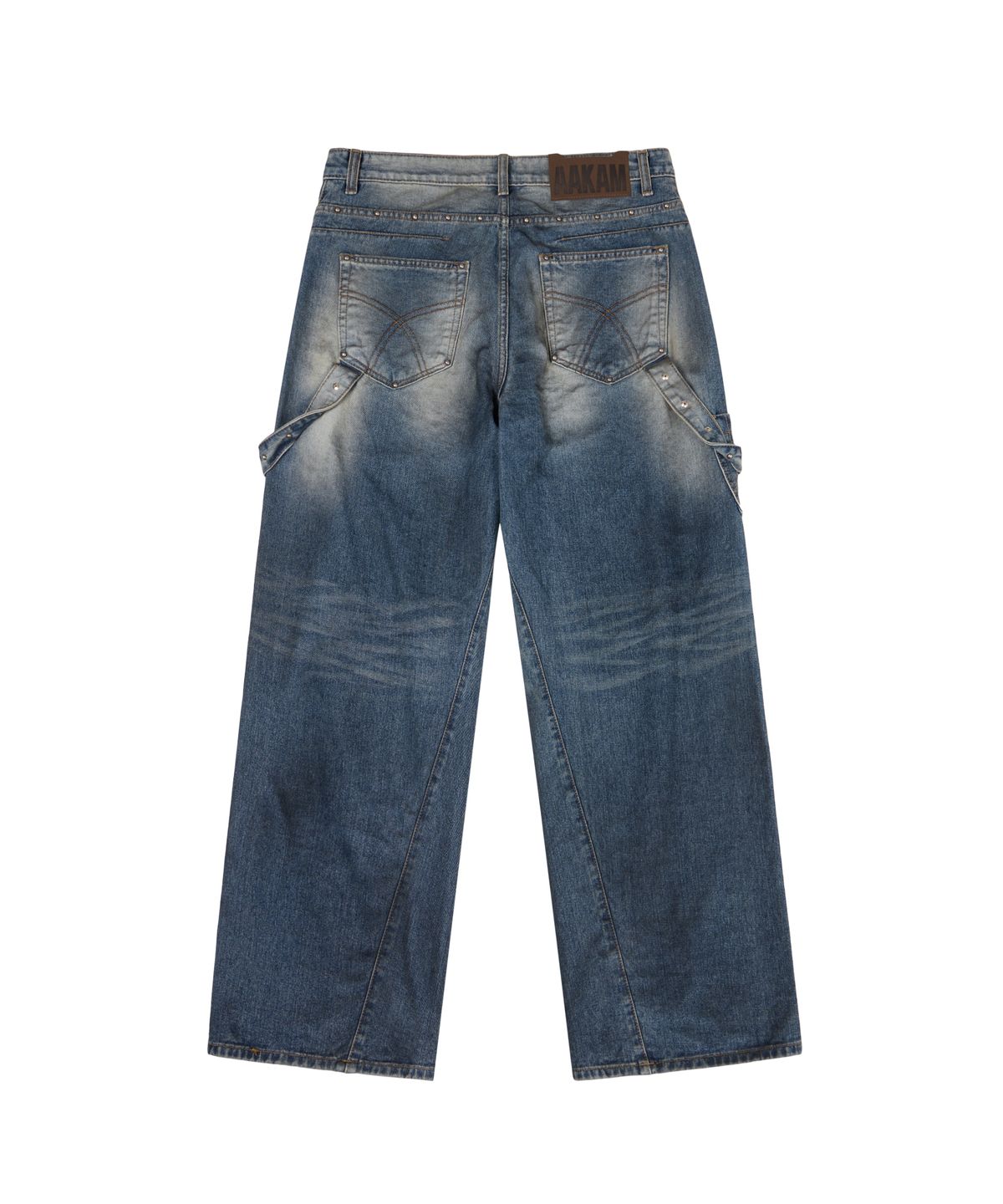 아캄(AAKAM) Hammer Studded Denim Pants (Blue)