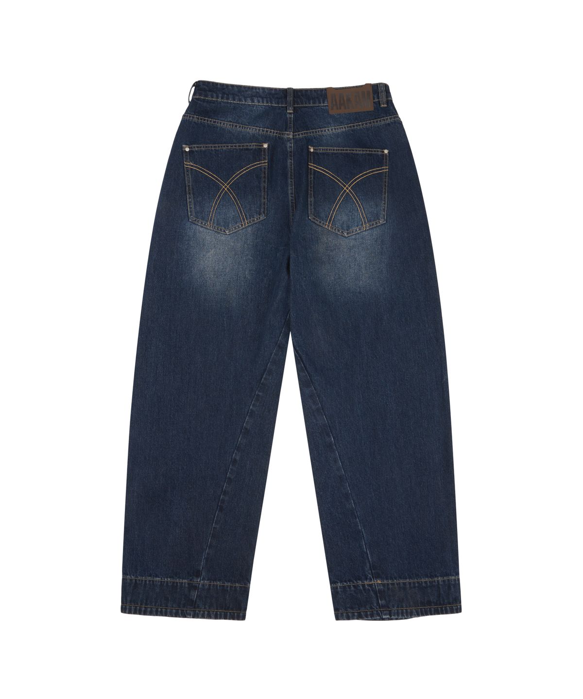 아캄(AAKAM) AKM Curved Denim Pants (Blue)