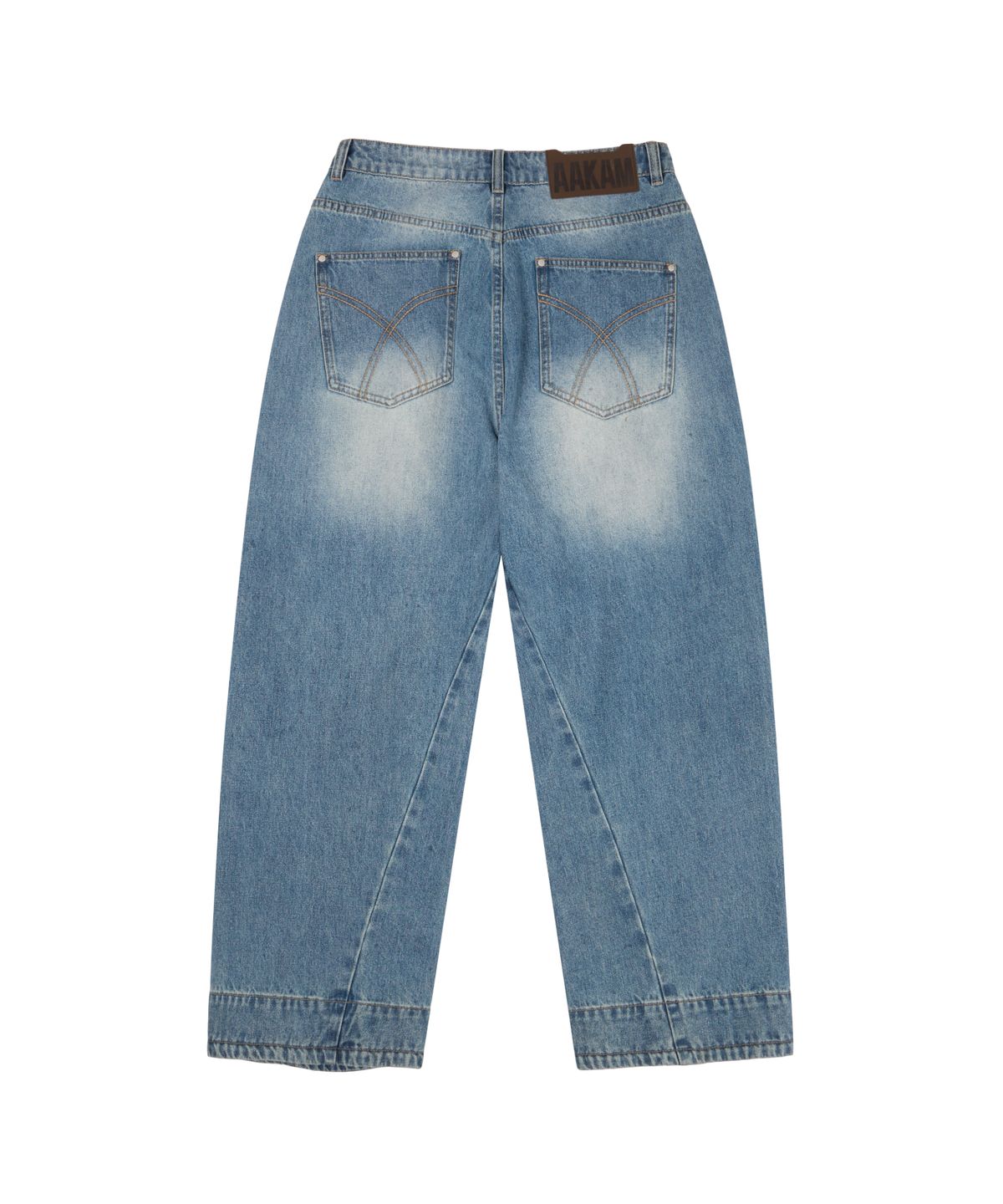 아캄(AAKAM) AKM Curved Denim Pants (Sky Blue)