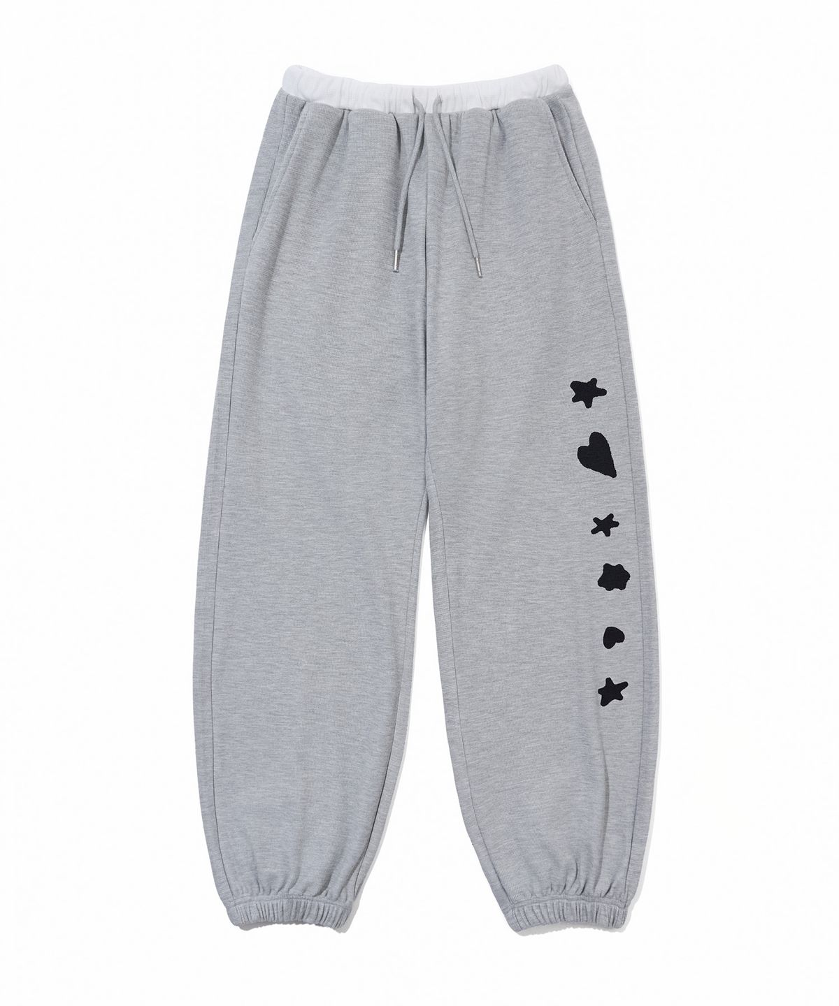 유희(YOUHEE) [3COLORS] GRAPHIC WAFFLE SWEAT PANTS