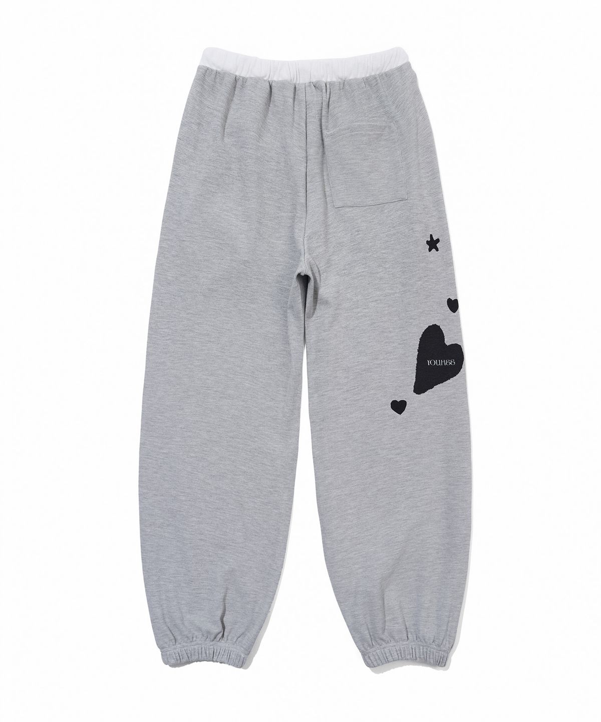 유희(YOUHEE) [3COLORS] GRAPHIC WAFFLE SWEAT PANTS