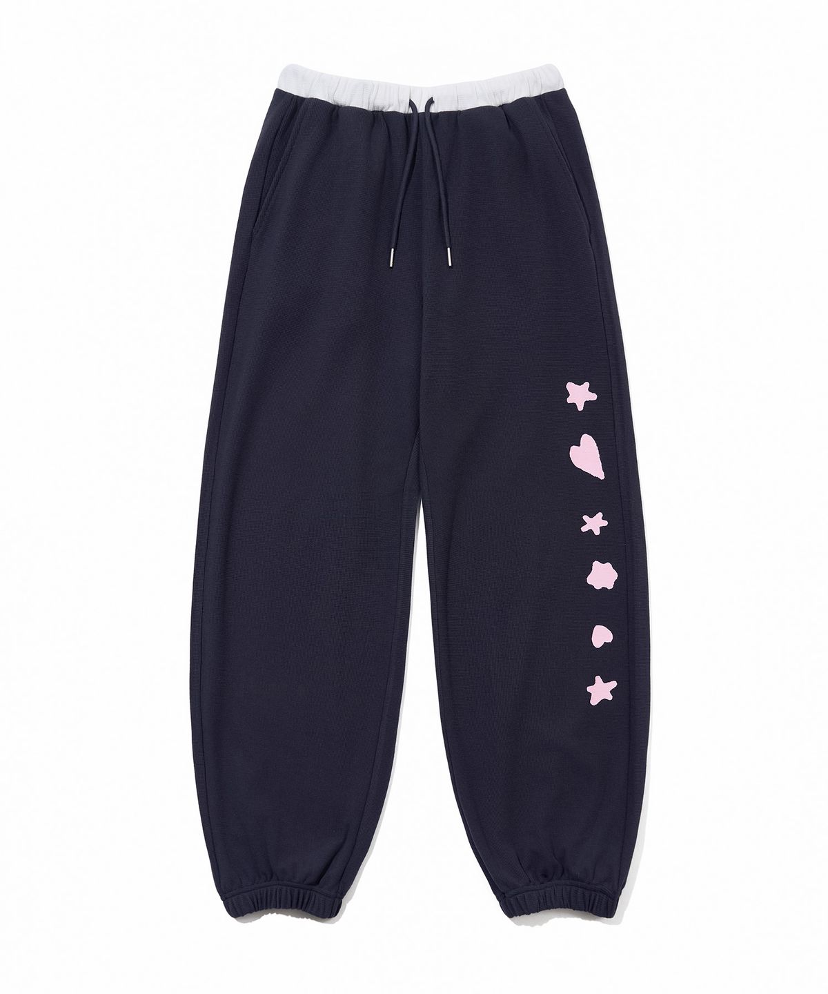 유희(YOUHEE) [3COLORS] GRAPHIC WAFFLE SWEAT PANTS