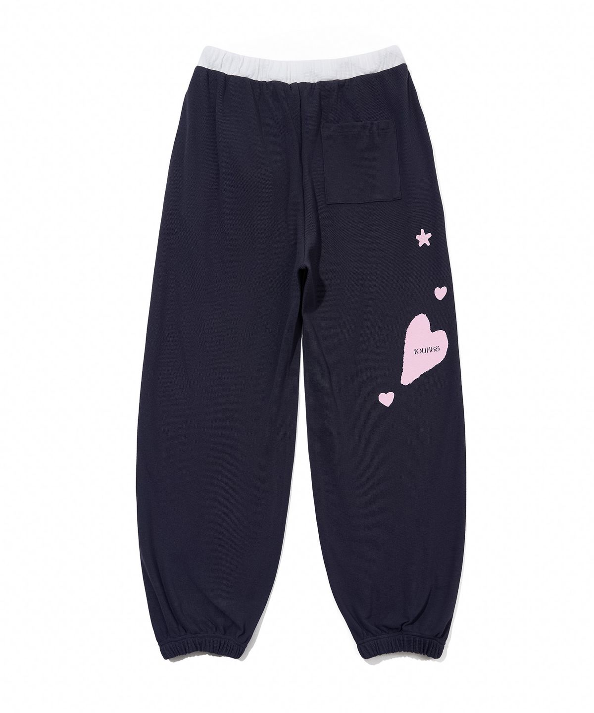 유희(YOUHEE) [3COLORS] GRAPHIC WAFFLE SWEAT PANTS