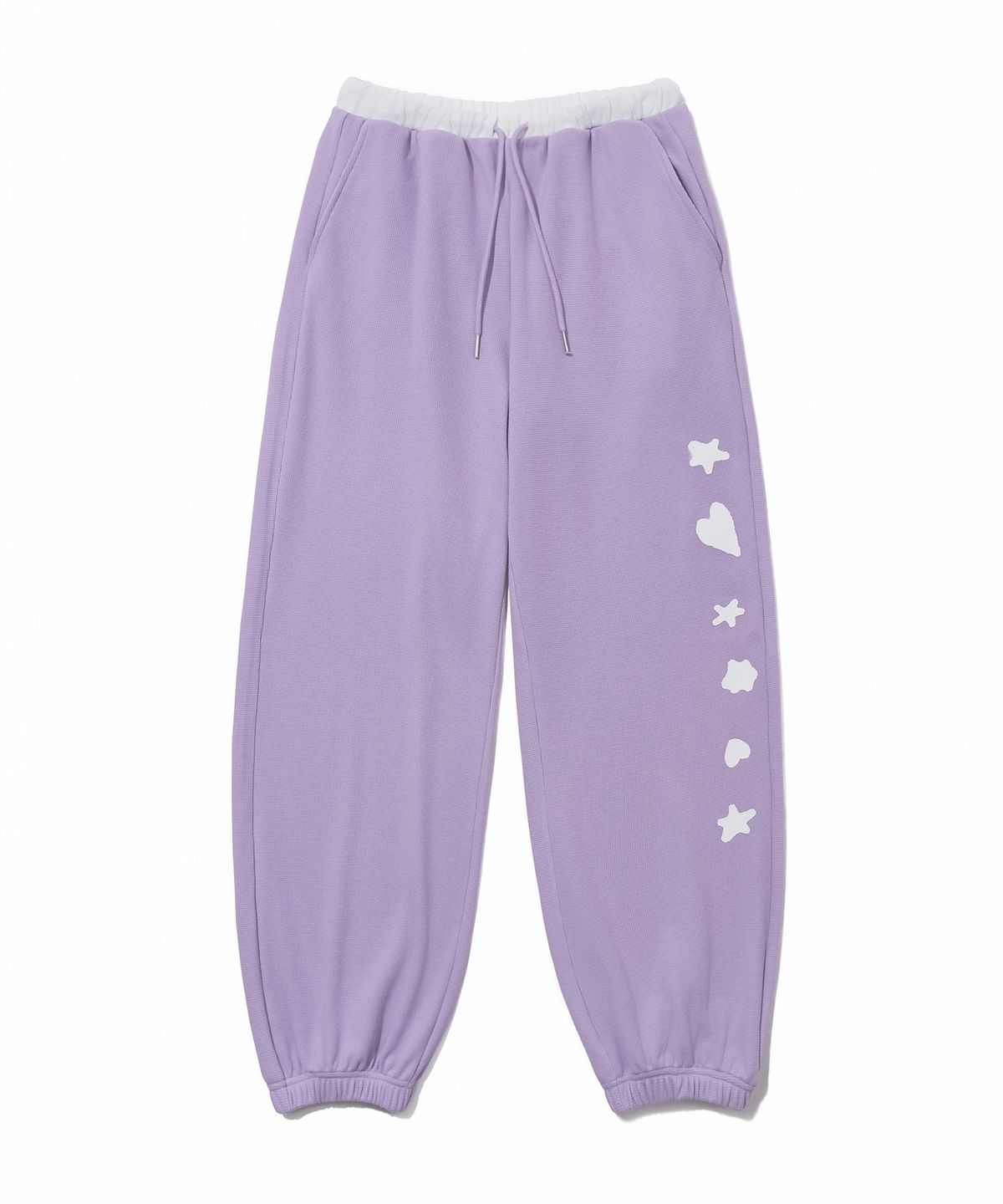유희(YOUHEE) [3COLORS] GRAPHIC WAFFLE SWEAT PANTS