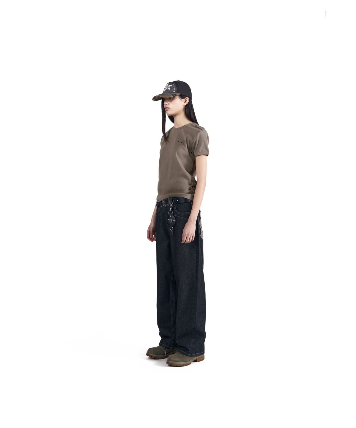 아캄(AAKAM) CROS2 Patch Denim Pants (Black)