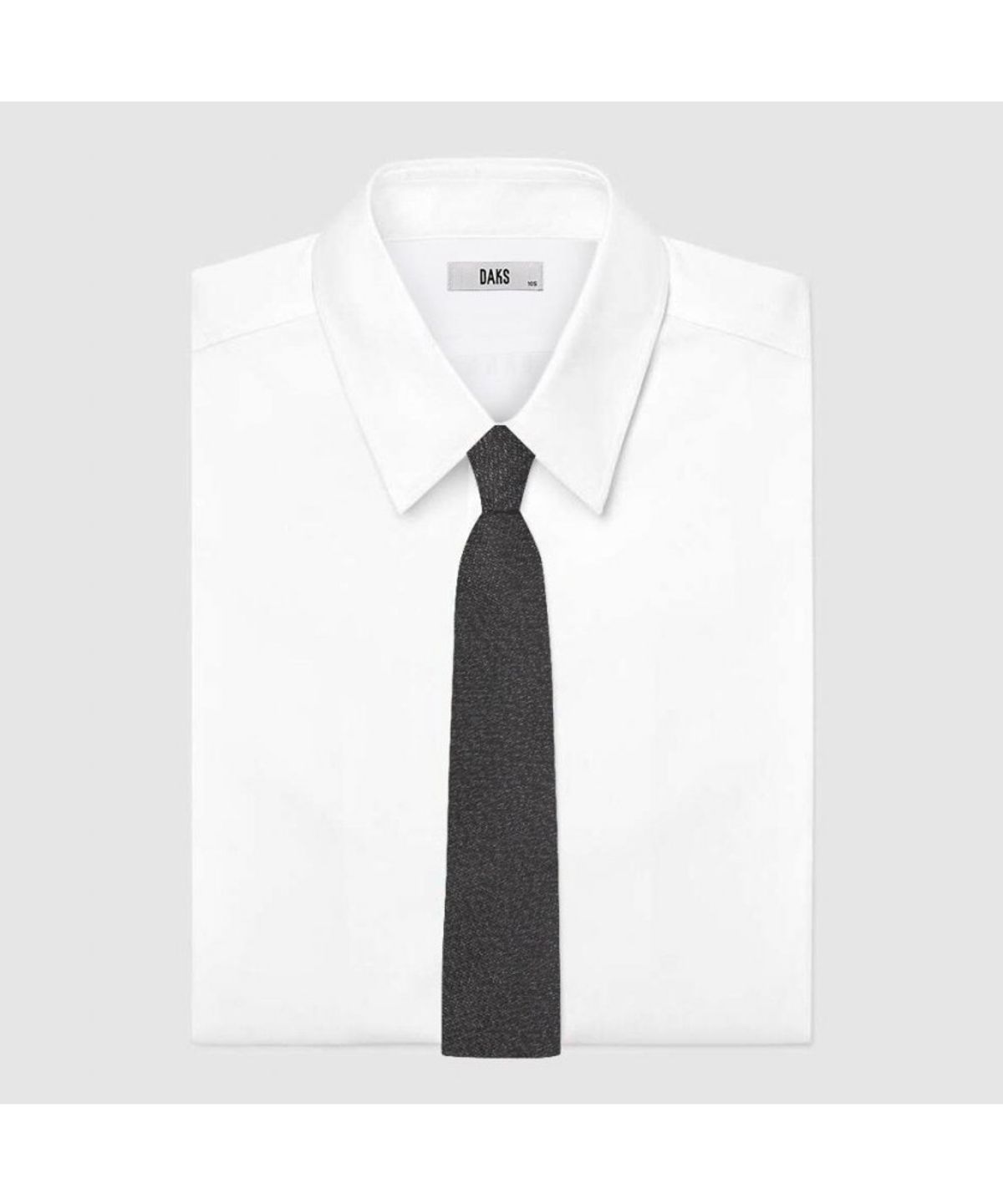 닥스셔츠(DAKS SHIRTS) 실크혼방 올오버 넥타이 블랙_DLG1ACF1226K1