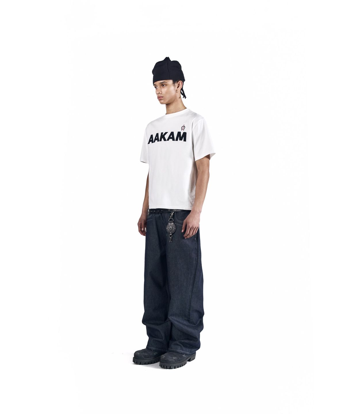 아캄(AAKAM) CROS2 Patch Denim Pants (Blue)