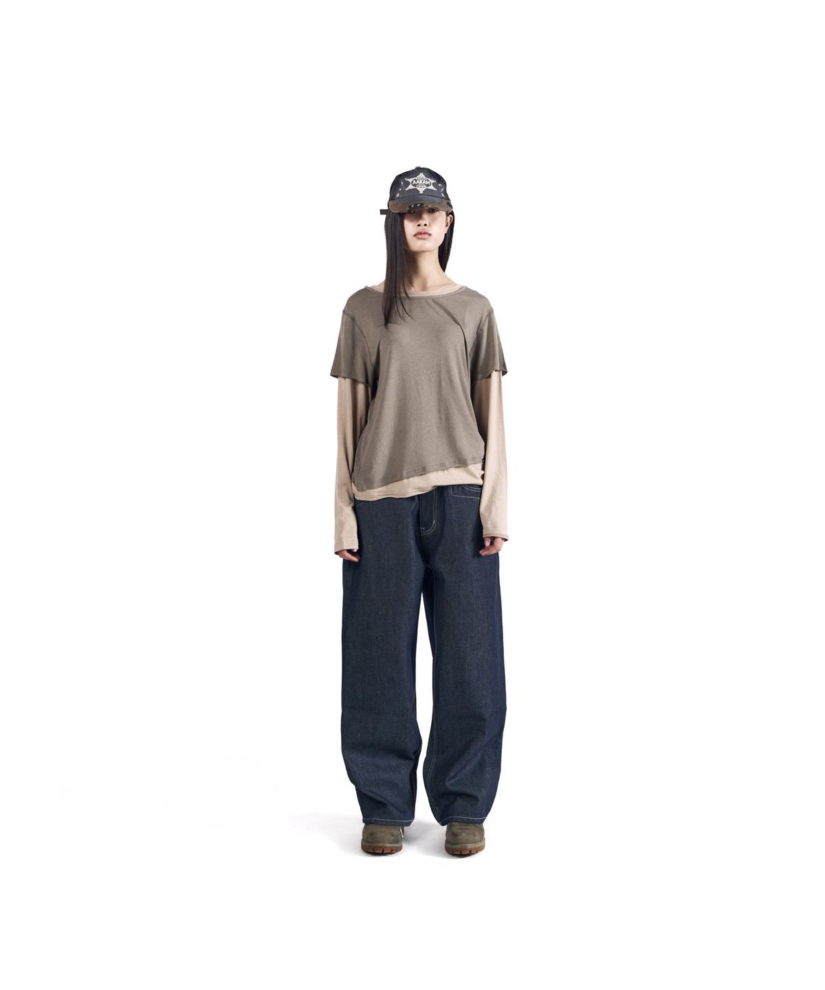 아캄(AAKAM) CROS2 Patch Denim Pants (Blue)