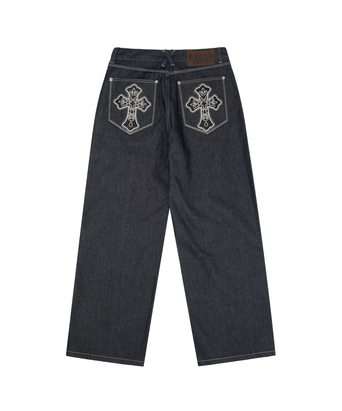 아캄(AAKAM) CROS2 Patch Denim Pants (Blue)