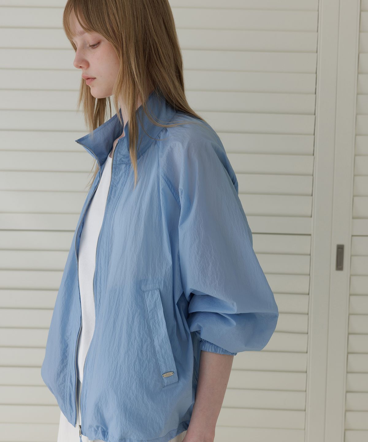 르메메(LEMEME) Voile Sheer High-Neck Jumper_3colors