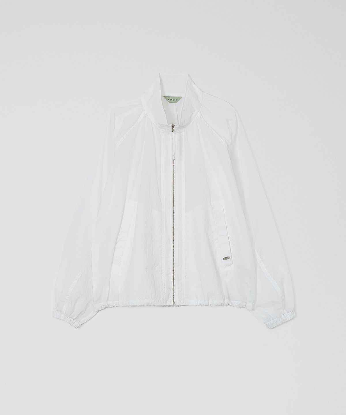 르메메(LEMEME) Voile Sheer High-Neck Jumper_3colors