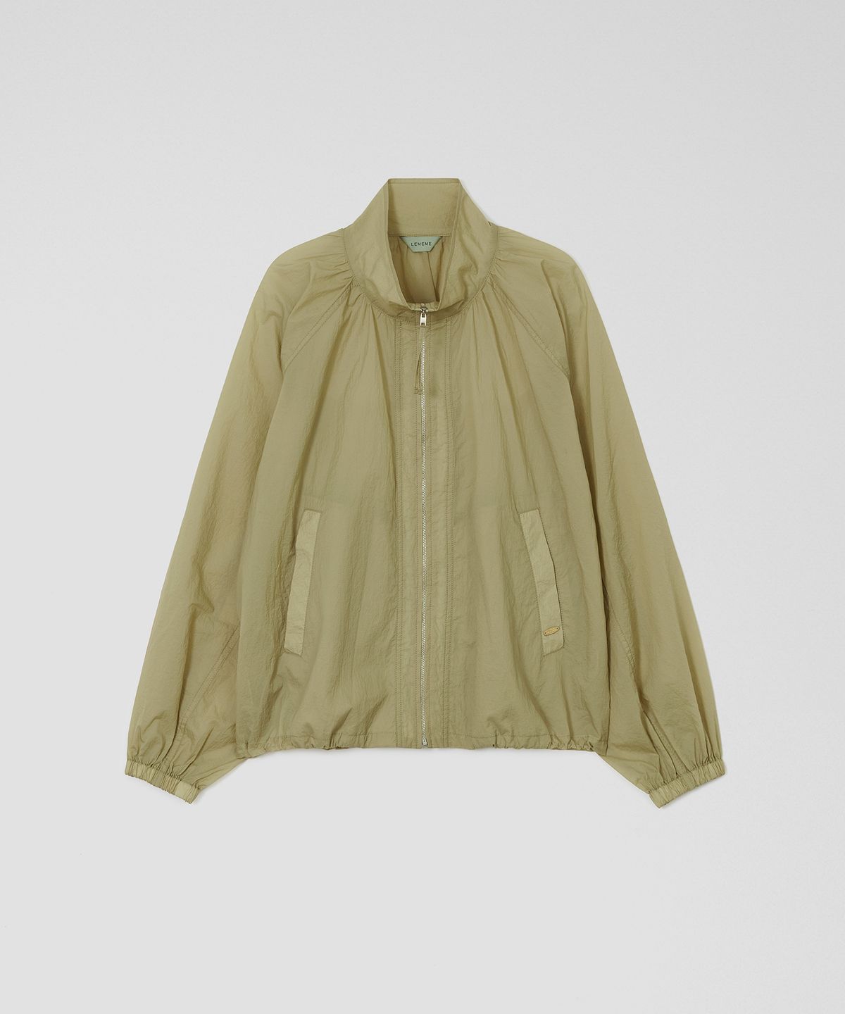 르메메(LEMEME) Voile Sheer High-Neck Jumper_3colors