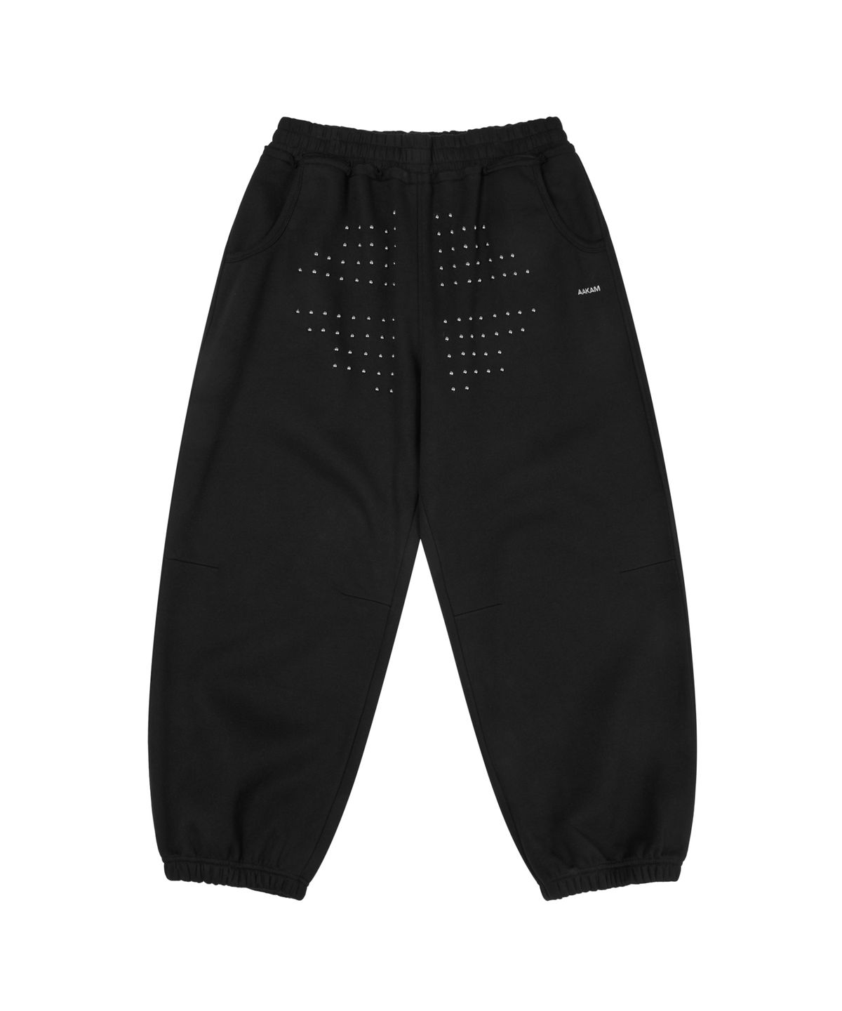 아캄(AAKAM) Go-Cross Studded Sweatpants (Black)