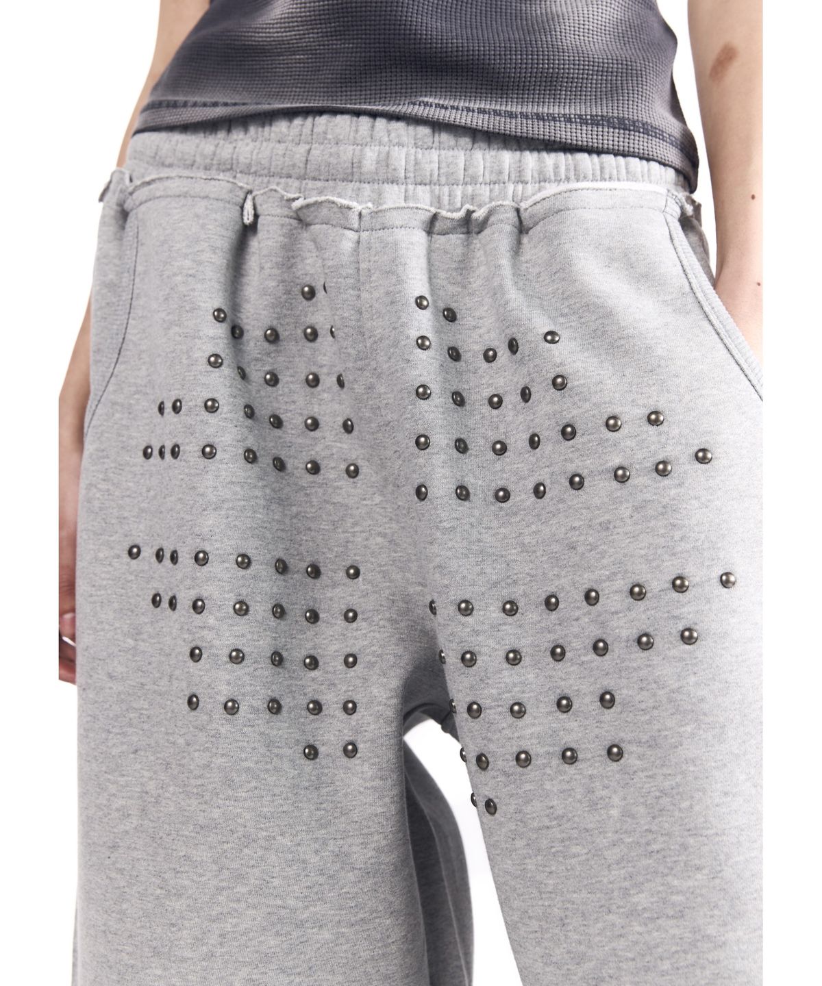 아캄(AAKAM) Go-Cross Studded Sweatpants (Gray)