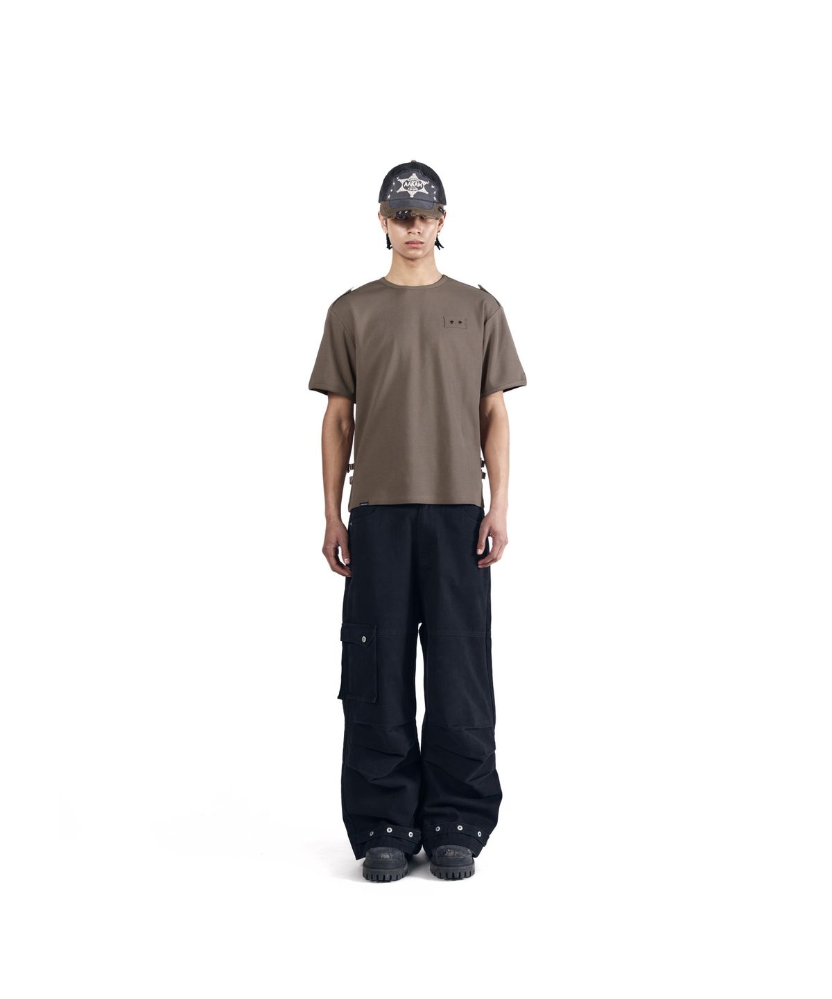 아캄(AAKAM) Cowboy Chaps Cotton Pants (Black)