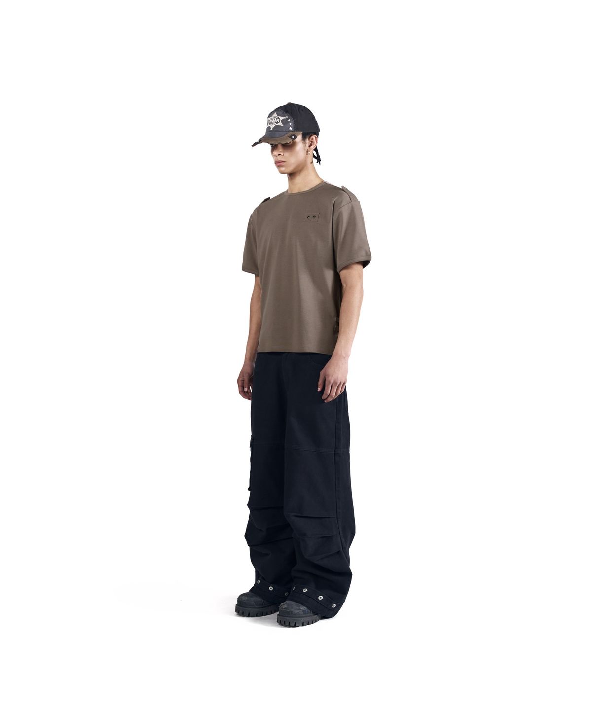 아캄(AAKAM) Cowboy Chaps Cotton Pants (Black)