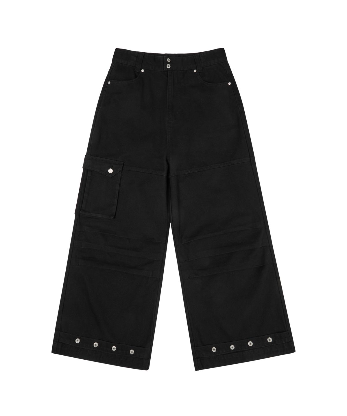 아캄(AAKAM) Cowboy Chaps Cotton Pants (Black)