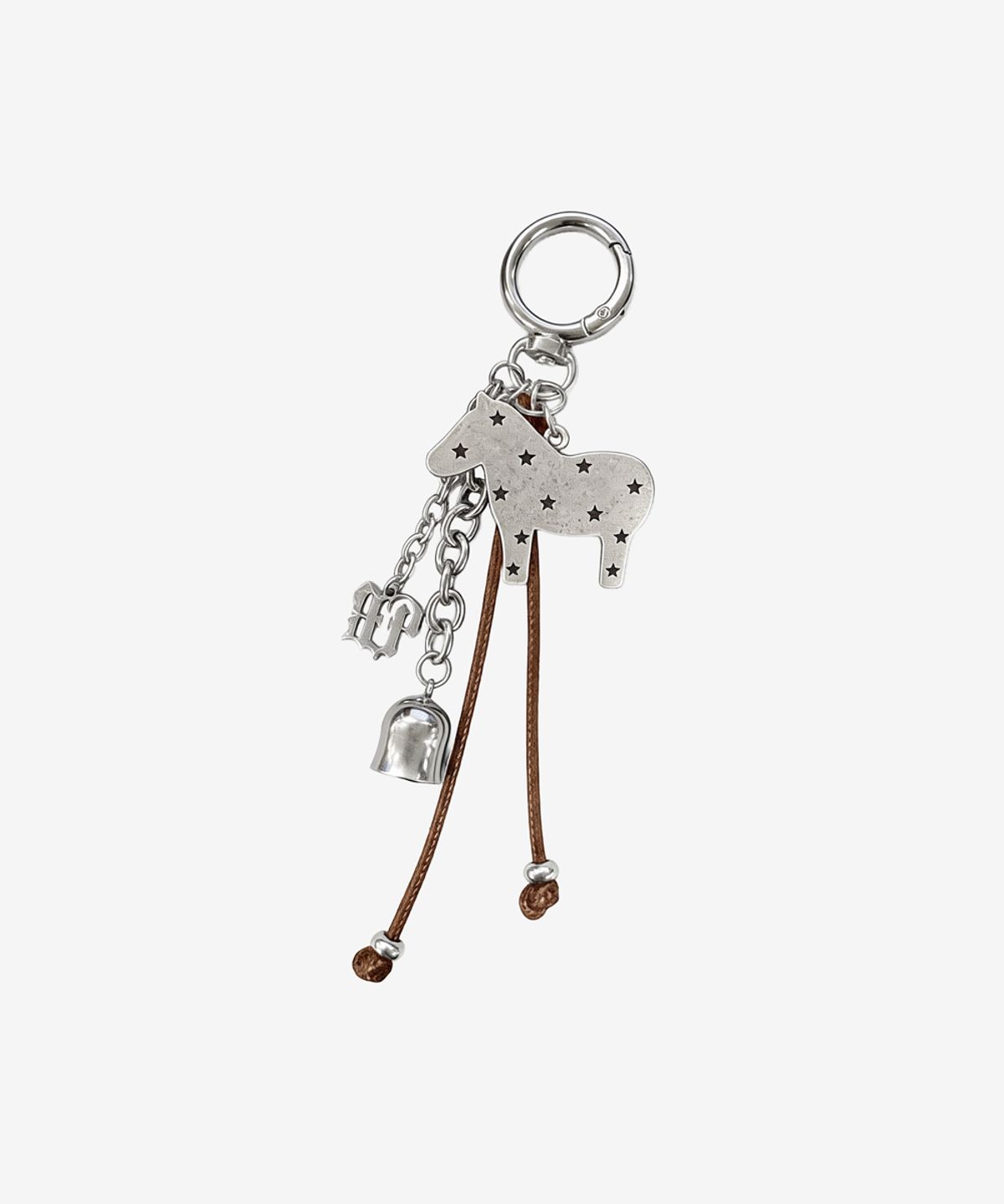 블랙 퍼플(BLACK PURPLE) 럭키 포니 벨 키링_브라운 Lucky Pony Bell Keyring_Brown