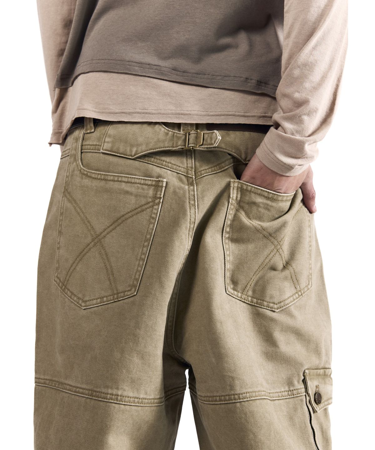 아캄(AAKAM) Cowboy Chaps Cotton Pants (Beige)