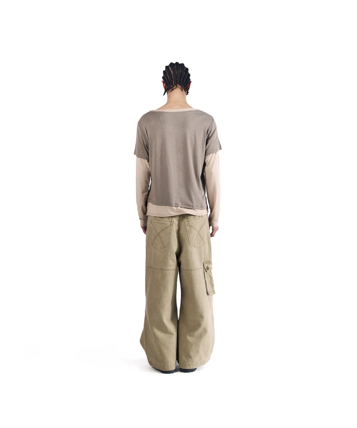 아캄(AAKAM) Cowboy Chaps Cotton Pants (Beige)