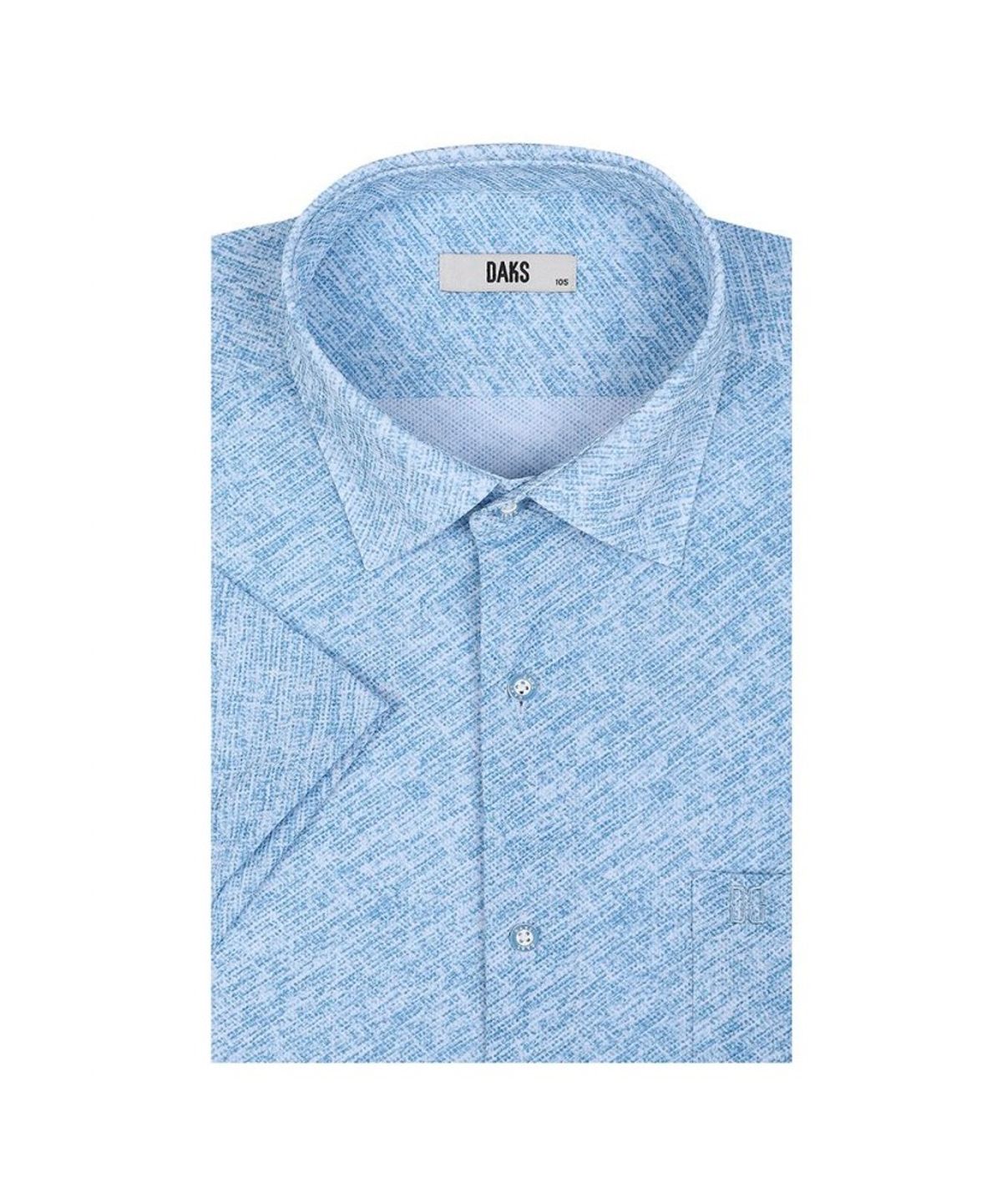 닥스셔츠(DAKS SHIRTS) 노케어 폴리혼방 프린트 스트레치 반팔셔츠 레귤러핏_DLS1SHDS150B1