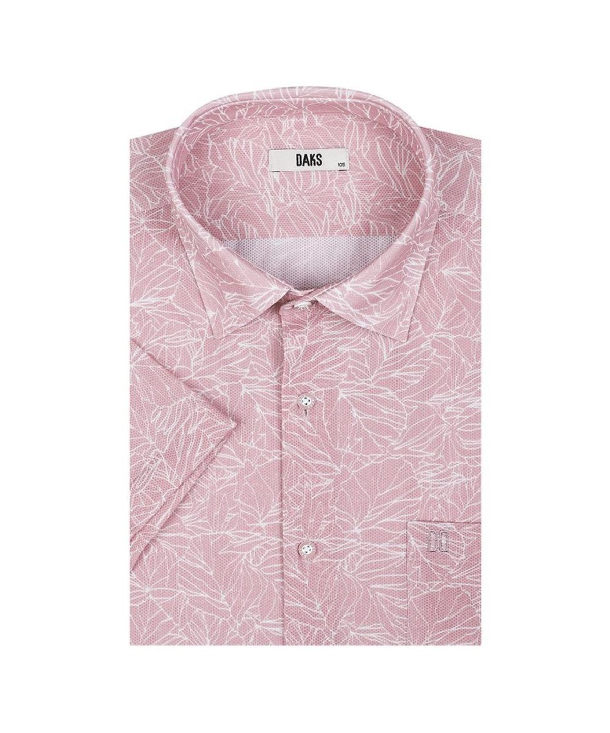 닥스셔츠(DAKS SHIRTS) 노케어 폴리혼방 프린트 반팔 드레스셔츠 레귤러핏_DLS1SHDS151P1