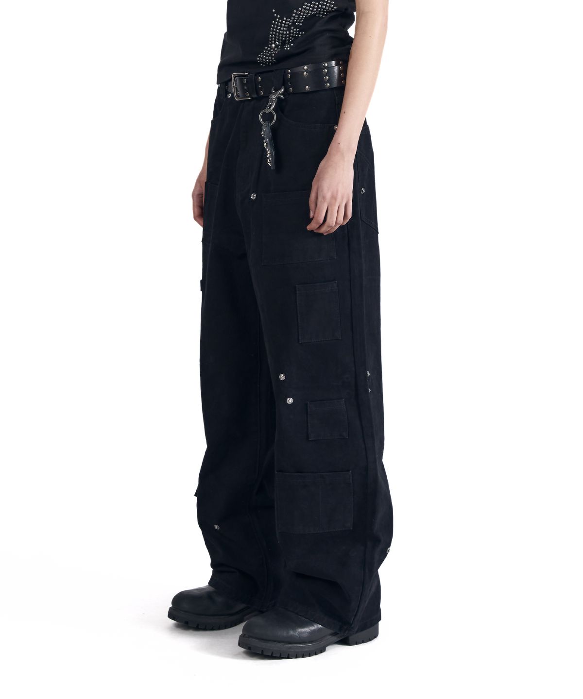 아캄(AAKAM) Shift Repair Cotton Pants (Black)