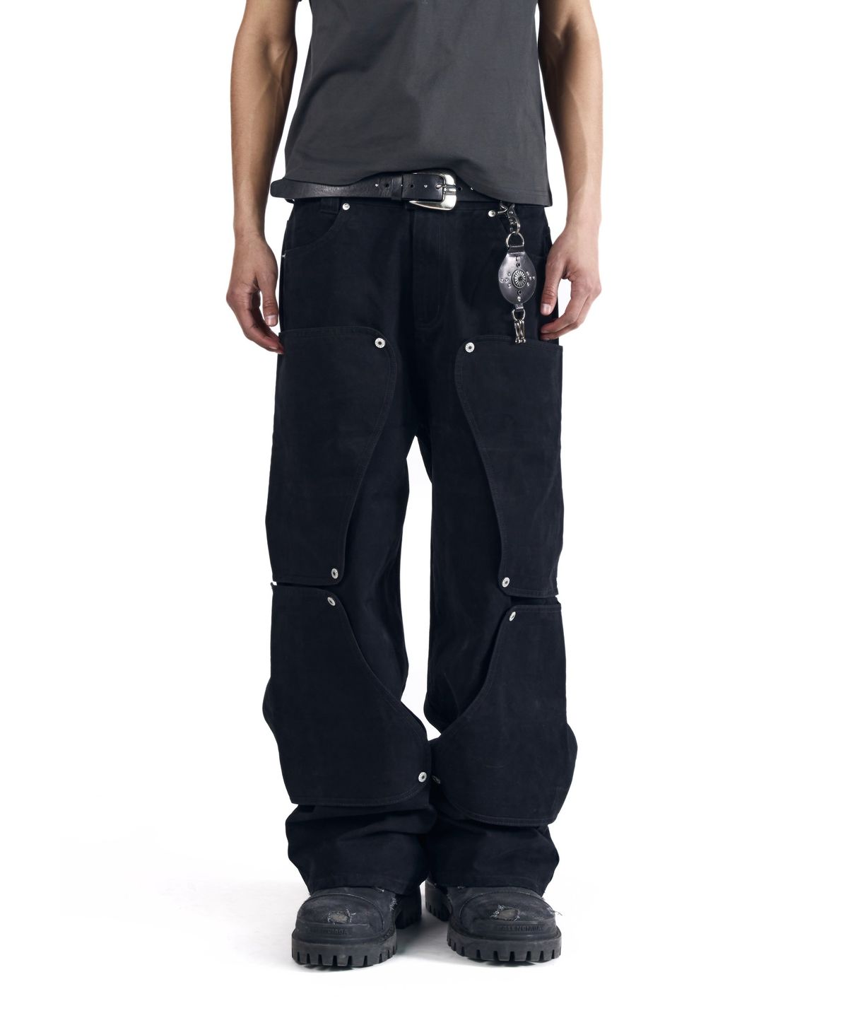 아캄(AAKAM) Shift Repair Cotton Pants (Black)
