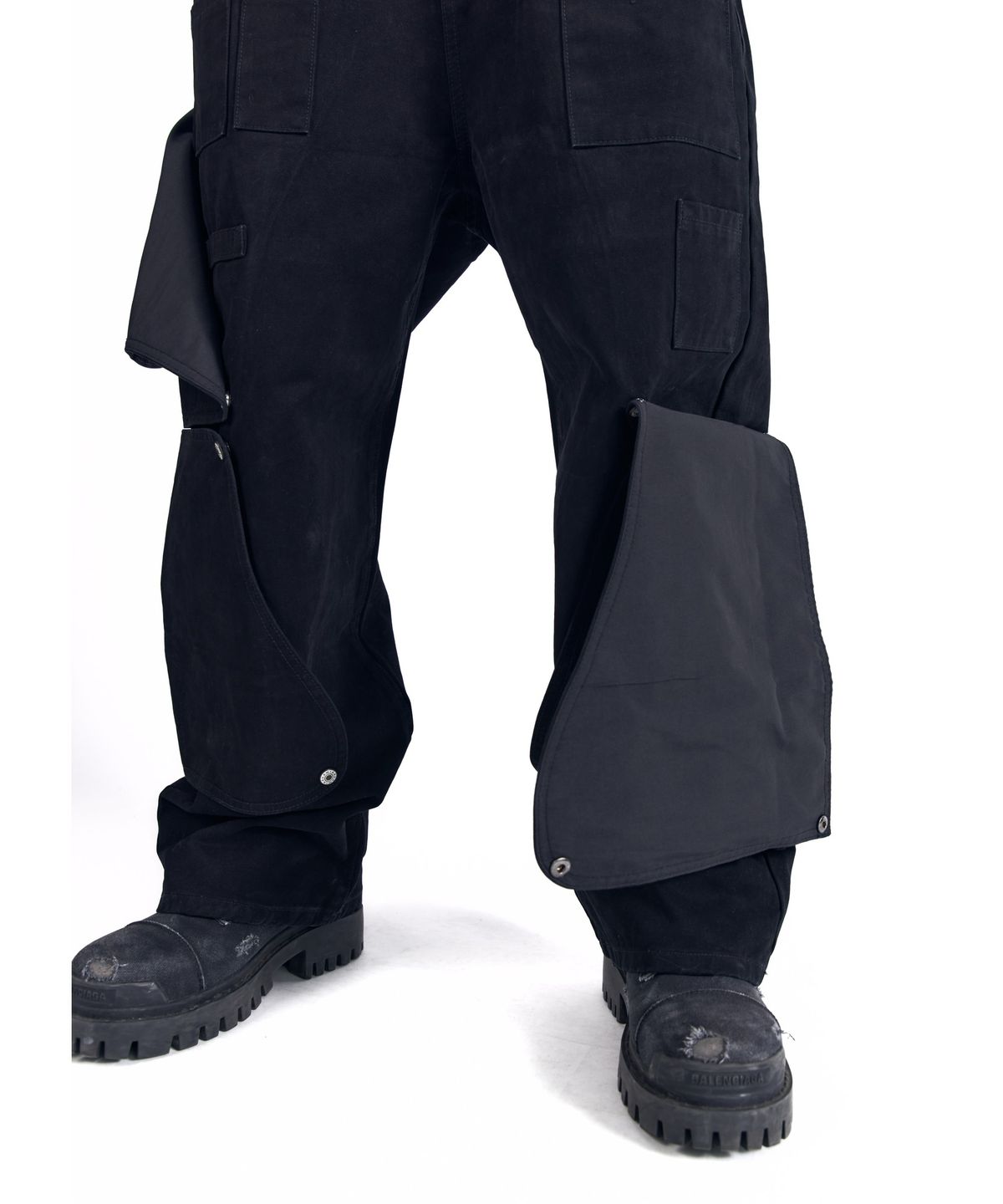 아캄(AAKAM) Shift Repair Cotton Pants (Black)